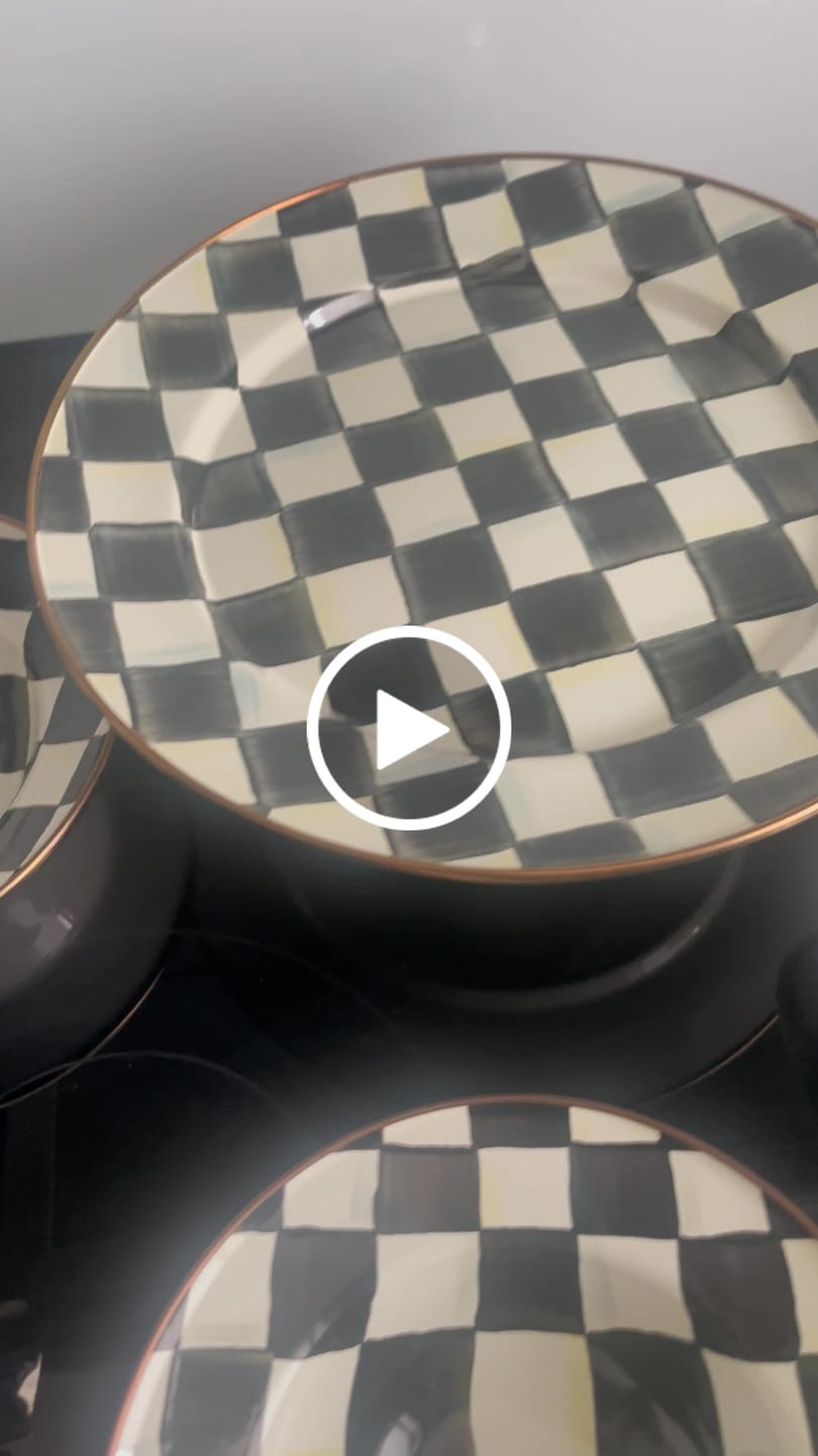Customer video review of Courtly Check Enamel Triplicity by Mackenzie-Childs