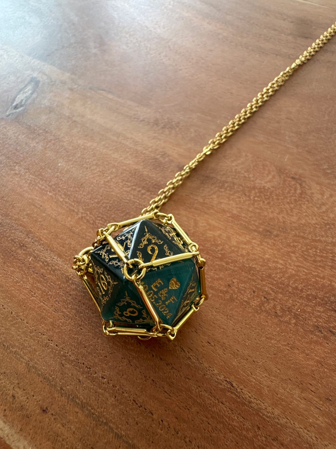 Customer photo review of Dice Necklace