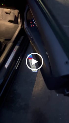 Customer video review of BMW LED DOOR LIGHTS