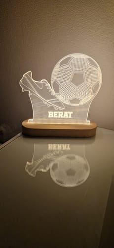 Customer photo review of 3d fußball nachtlicht