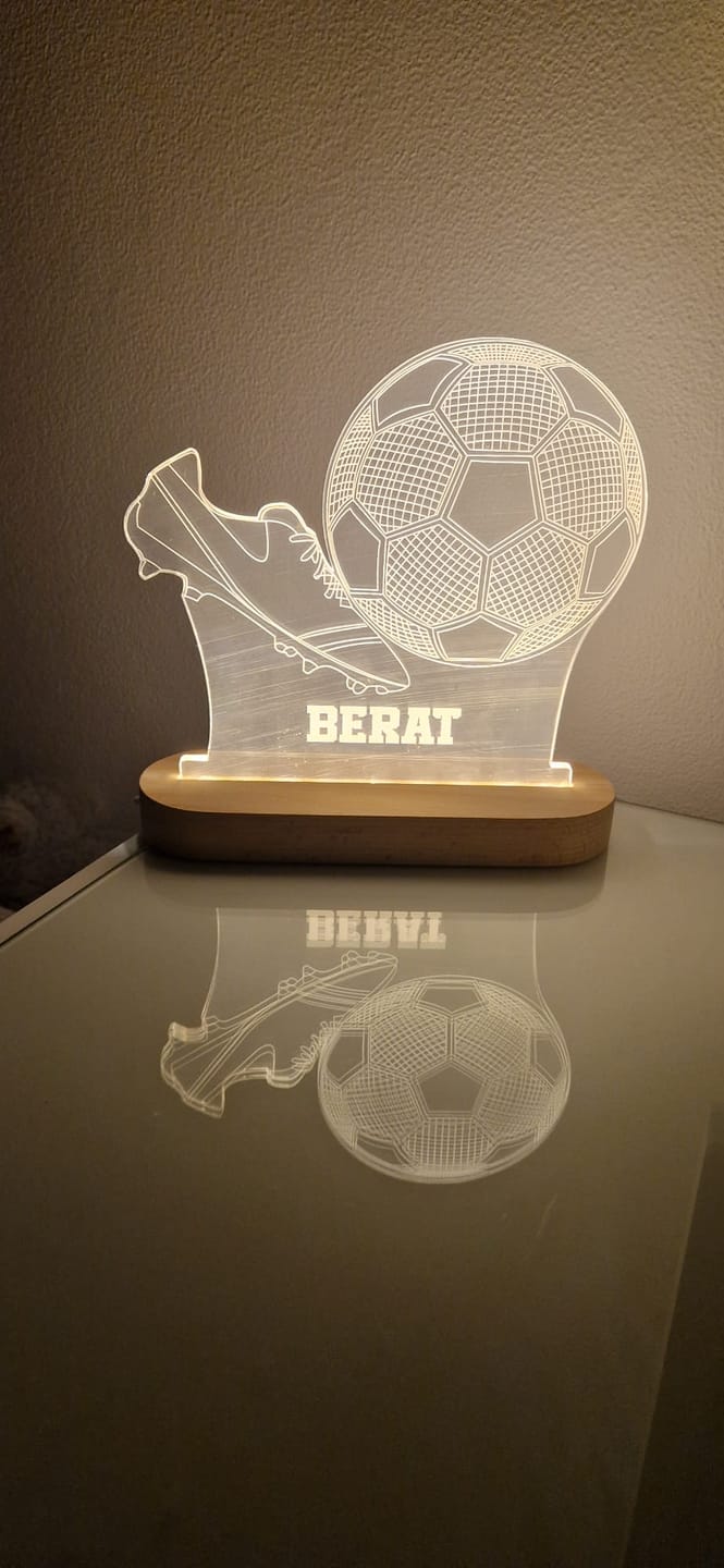 Customer photo review of 3d fußball nachtlicht