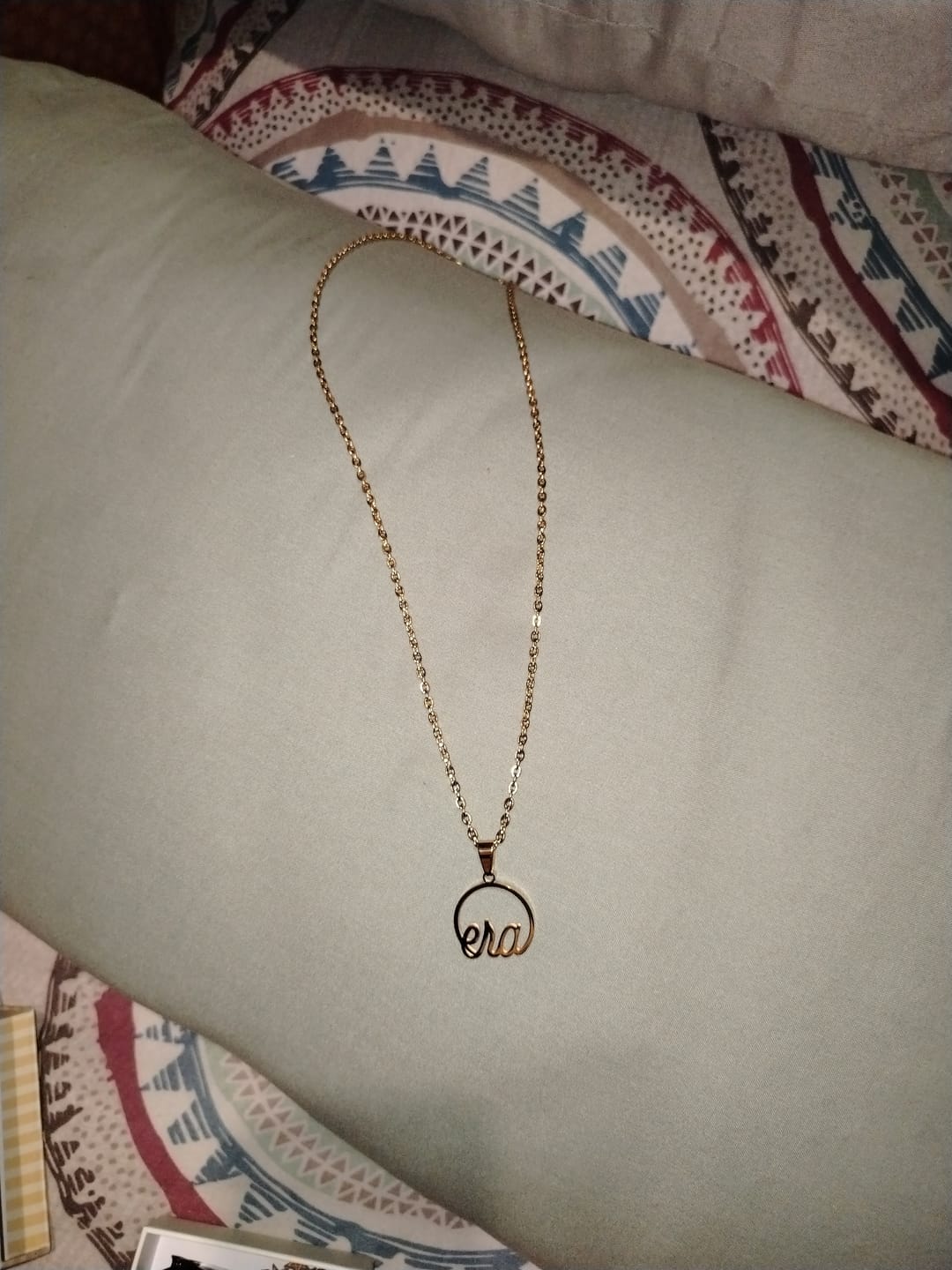 Customer photo review of Gold Era Necklace