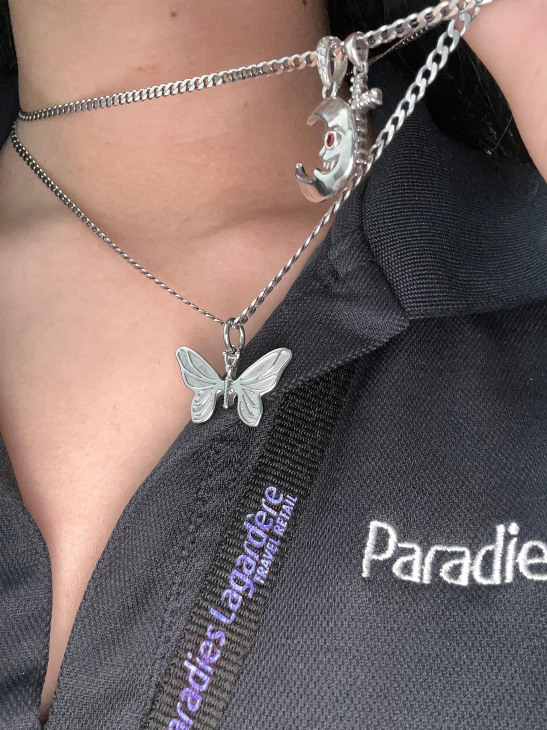 Customer photo review of BUTTERFLY PENDANT