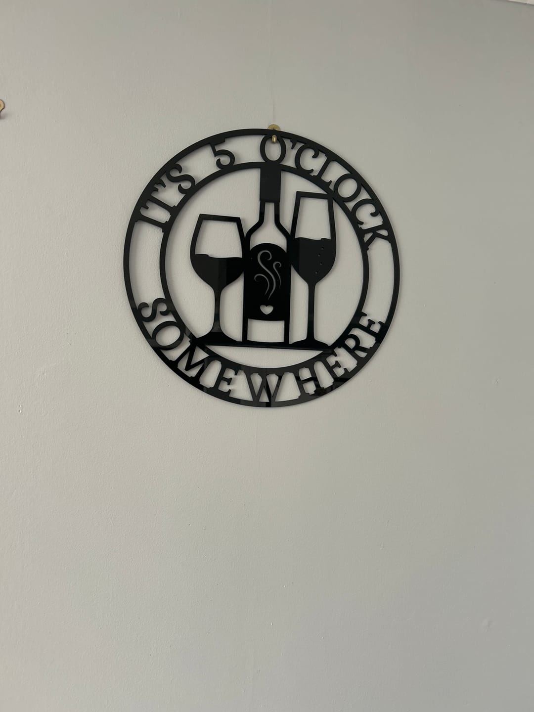 Customer photo review of It's 5 Somewhere Wall Art