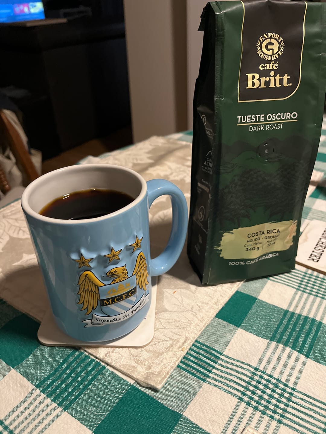 Customer photo review of COSTA RICAN DARK ROAST COFFEE