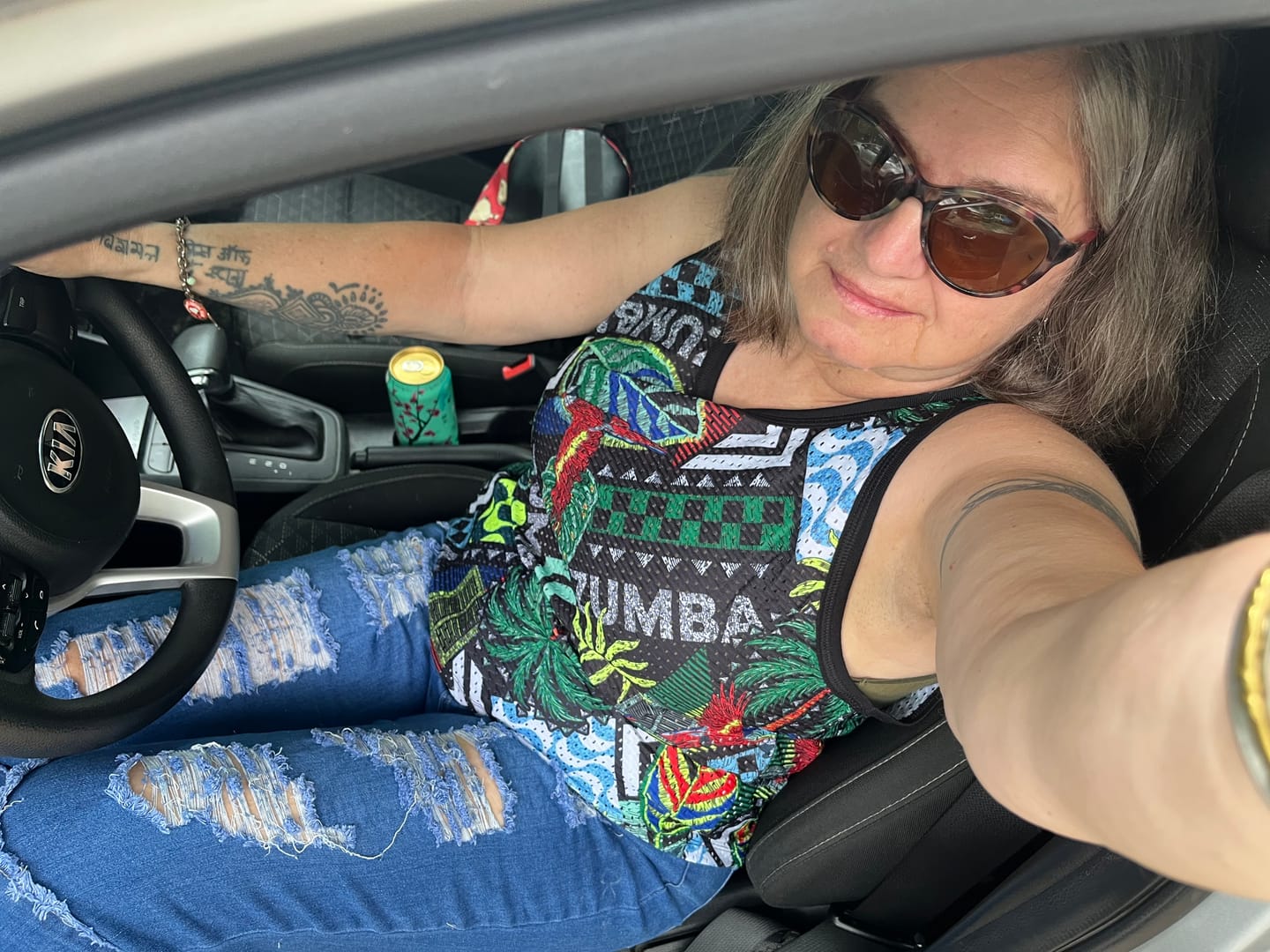 Customer photo review of Latin Movement Mesh Tank