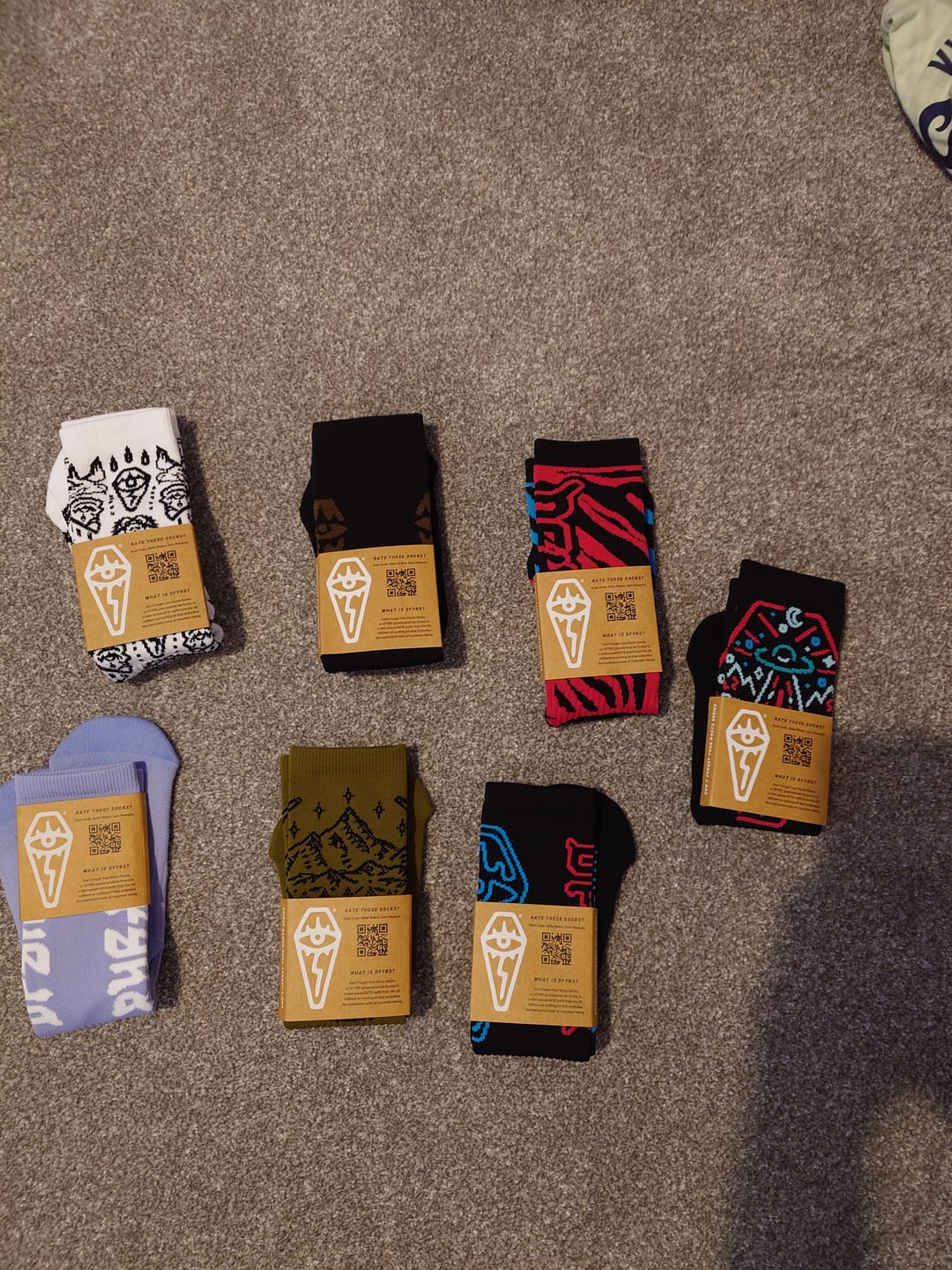 Customer photo review of 7 Pack | Lucky Dip | Compression Shred Socks