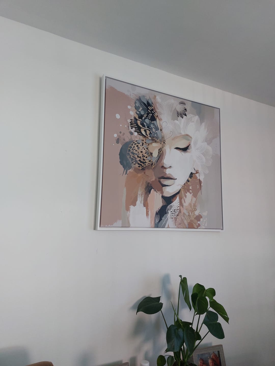 Customer photo review of Ellie Bloom Square Canvas Print