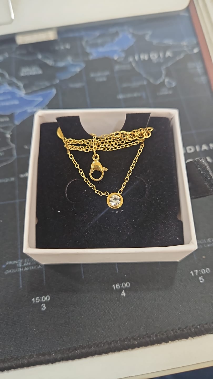 Customer photo review of Stone & Strand Necklace