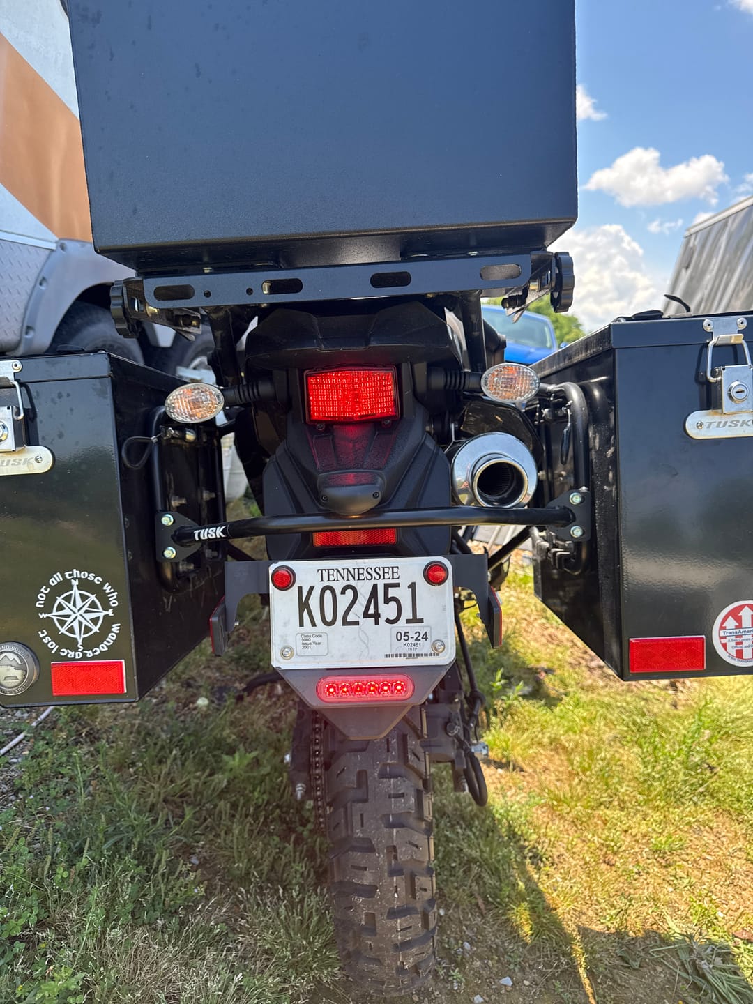 Customer photo review of Plug-&-Play B6 Brake Light for Kawasaki KLR650