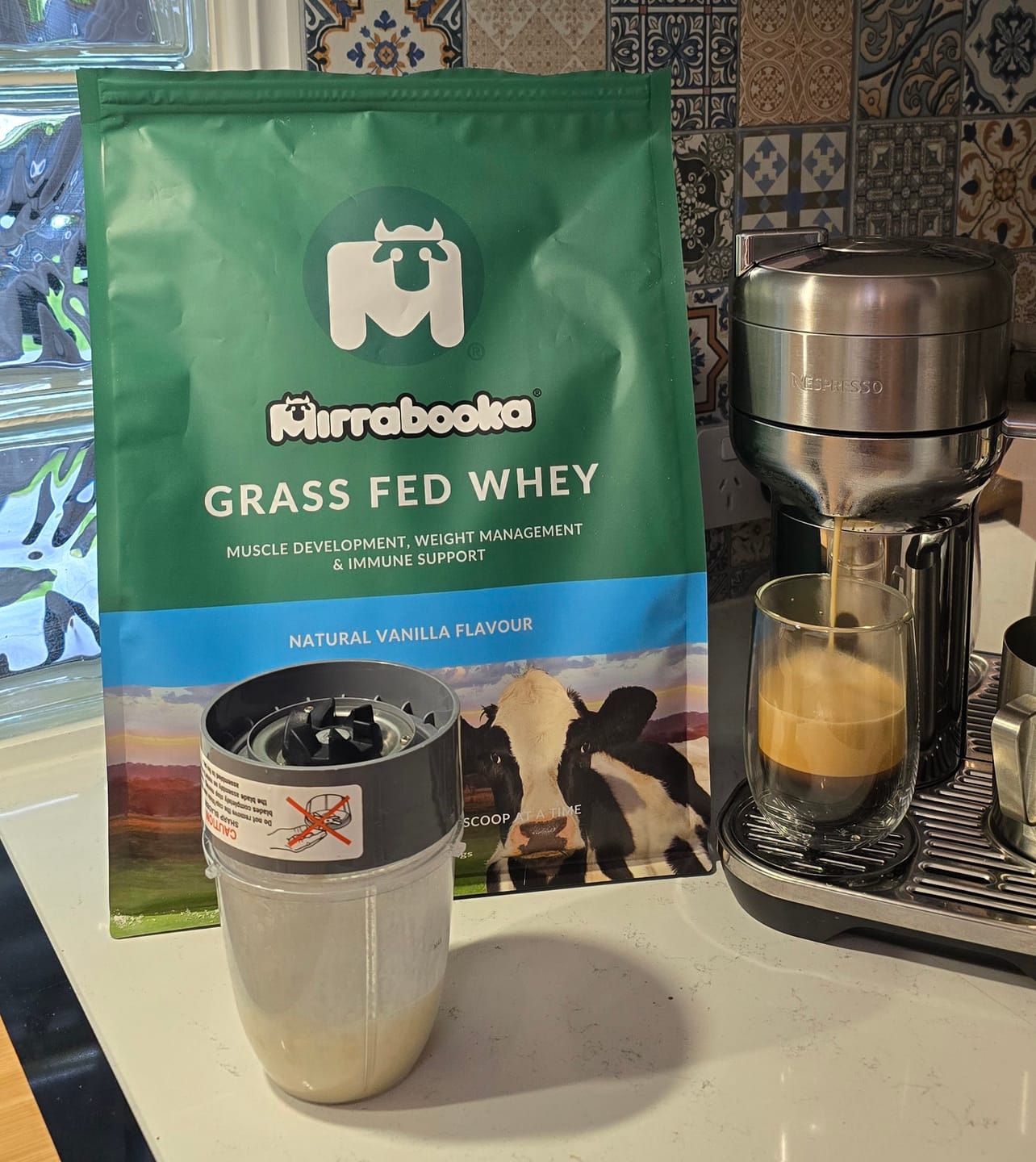 Customer photo review of Grass Fed Whey Protein Vanilla 5kg (166 servings)