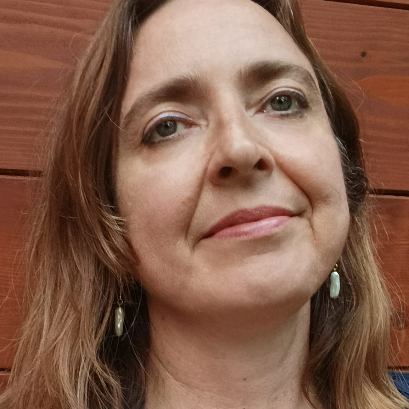 Customer photo review of Freshwater Irregular Pearl Long Drop Earrings