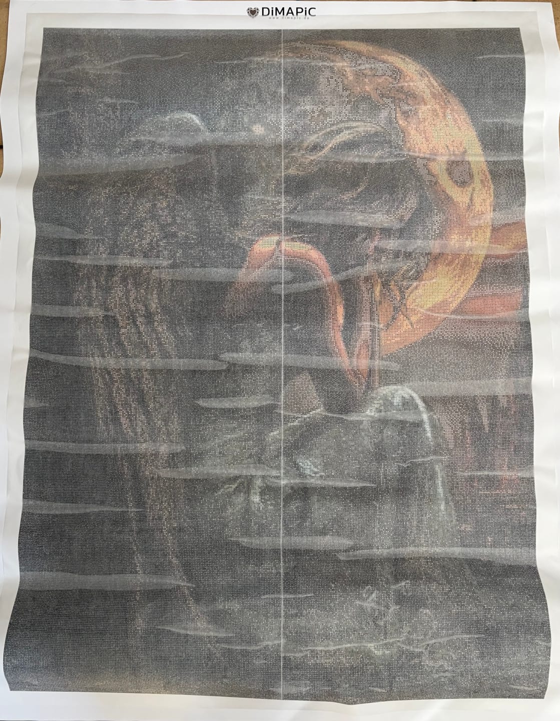 Customer photo review of Trauriger Engel - Diamond Painting