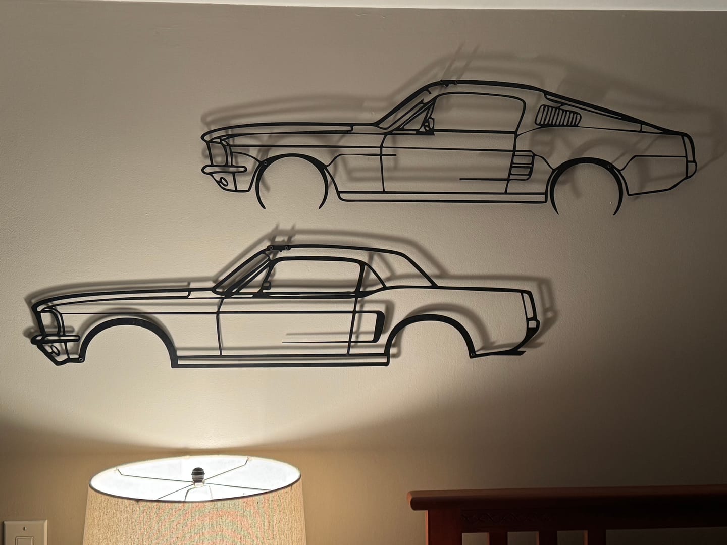 Customer photo review of 1968 Mustang Hardtop Metal Silhouette