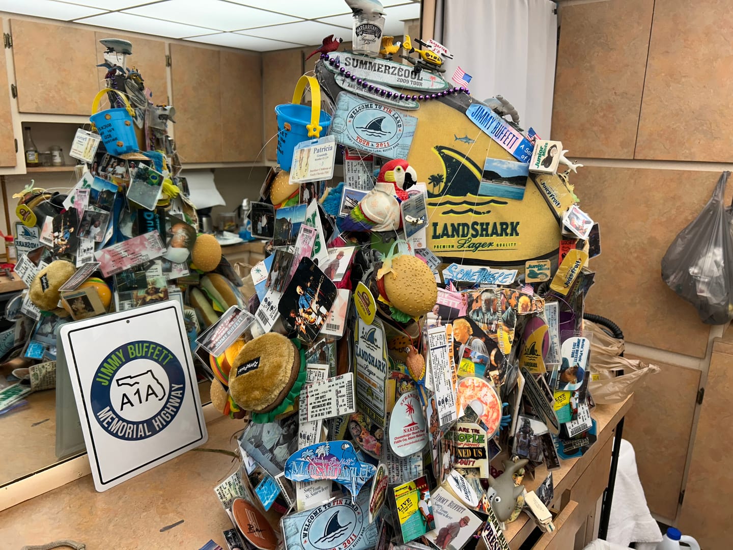 Customer photo review of A1A Jimmy Buffett Memorial Highway Tin Sign
