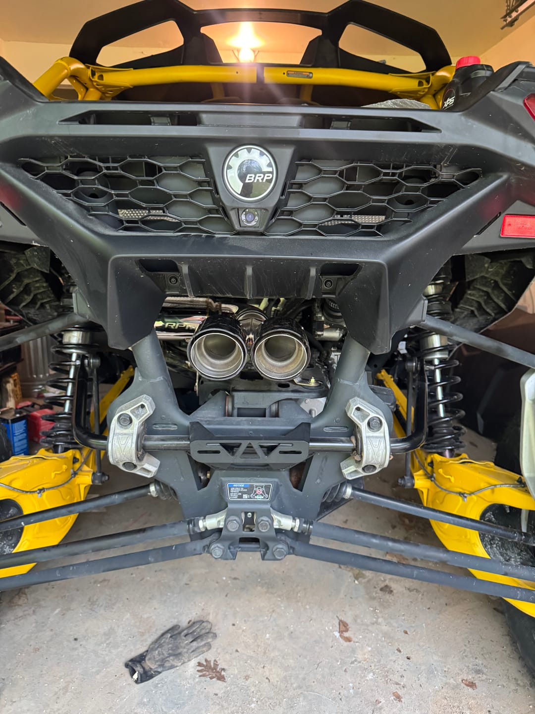 Customer photo review of RPM Maverick R Carbon / Colored Dual Exhaust Tips