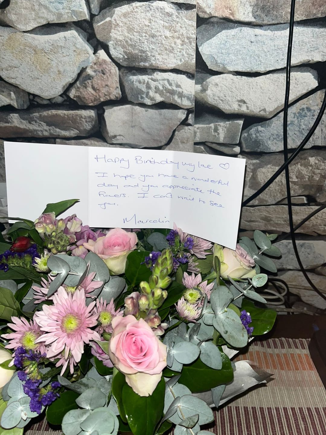 Customer photo review of Harmony Flower Arrangement