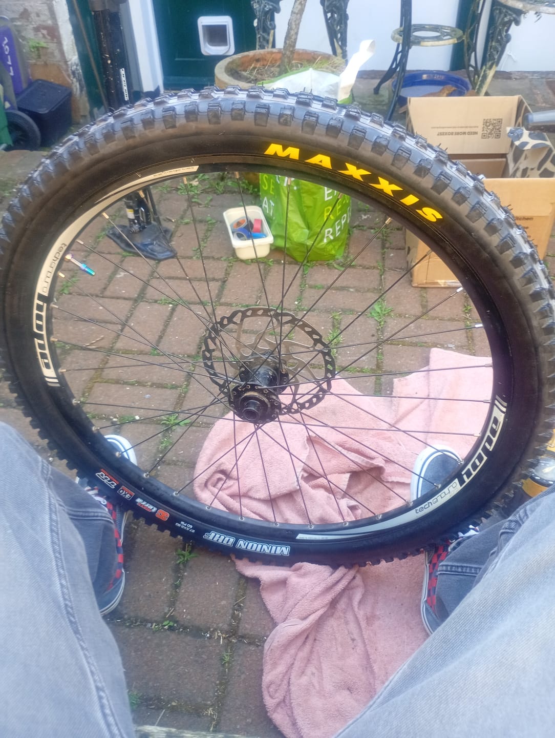Customer photo review of Maxxis Minion DHF 27.5" 3C Maxx Terra EXO TR Folding Tyre