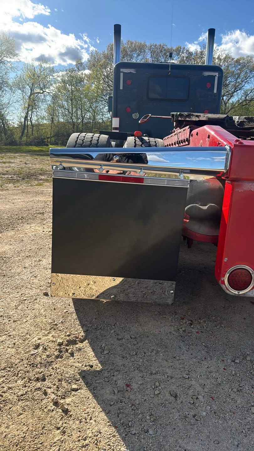 Customer photo review of Precut Cowmat Mudflaps (Choose Size 1/2" or 3/4")