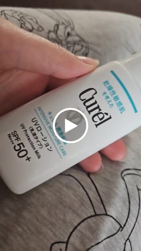 Customer video review of Kao Curél UV Sunscreen Lotion SPF 50 PA+++ 60ml