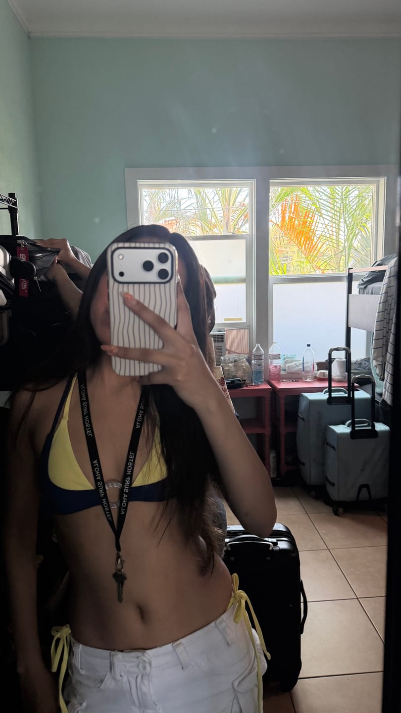 Customer photo review of Seamolly Colorblock Two Tone O Ring Double Layer Bikini Set