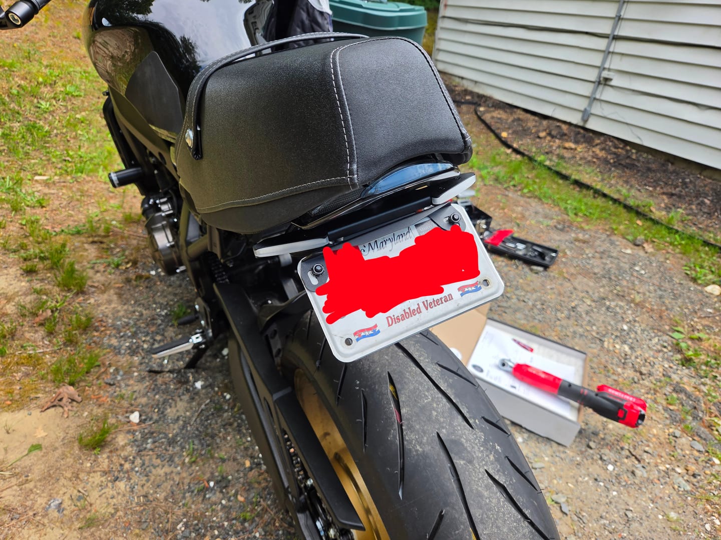 Customer photo review of XSR900 Helmet Hook (lock) 2022-2026