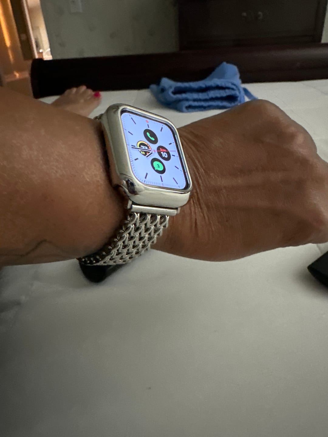 Customer photo review of Valencia Stainless Steel Watch Band
