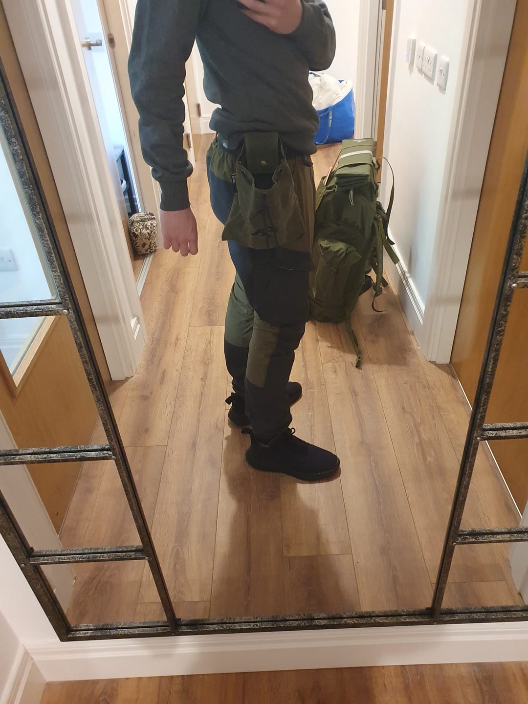Customer photo review of Artisan Forager Pouch™ | Folding Belt Pouch