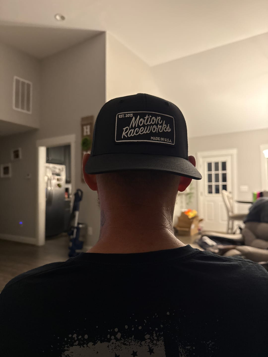 Customer photo review of Motion Heritage Hat Black/Black Snapback XL (Extra Large)
