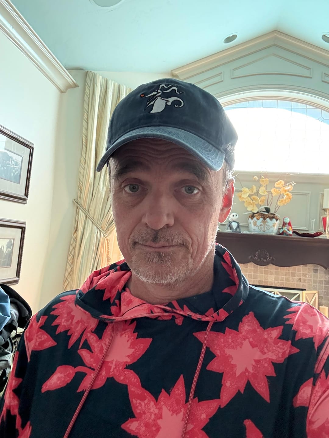 Customer photo review of Disney Tim Burton's The Nightmare Before Christmas "Skeleton’s Best Friend" – Dad Hat