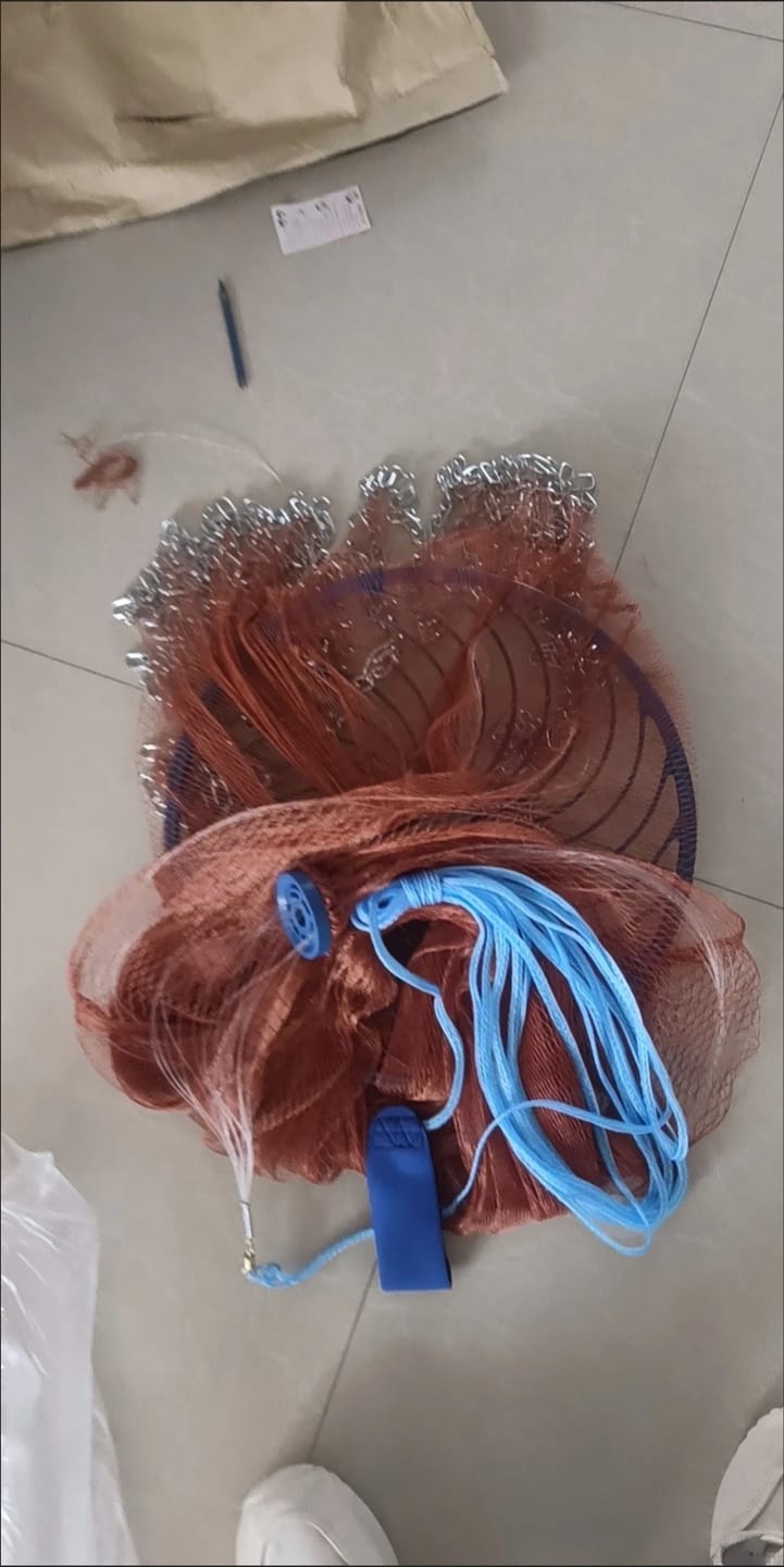 Customer photo review of Hand Cast Fishing Net with Large Disc for Easy Throw and Fast Catch