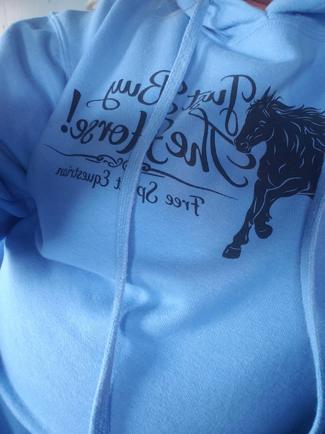 Customer photo review of Just Buy The Horse-Hoodie