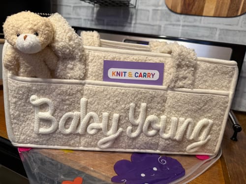 Customer photo review of K&C - Personalized Baby Storage Basket