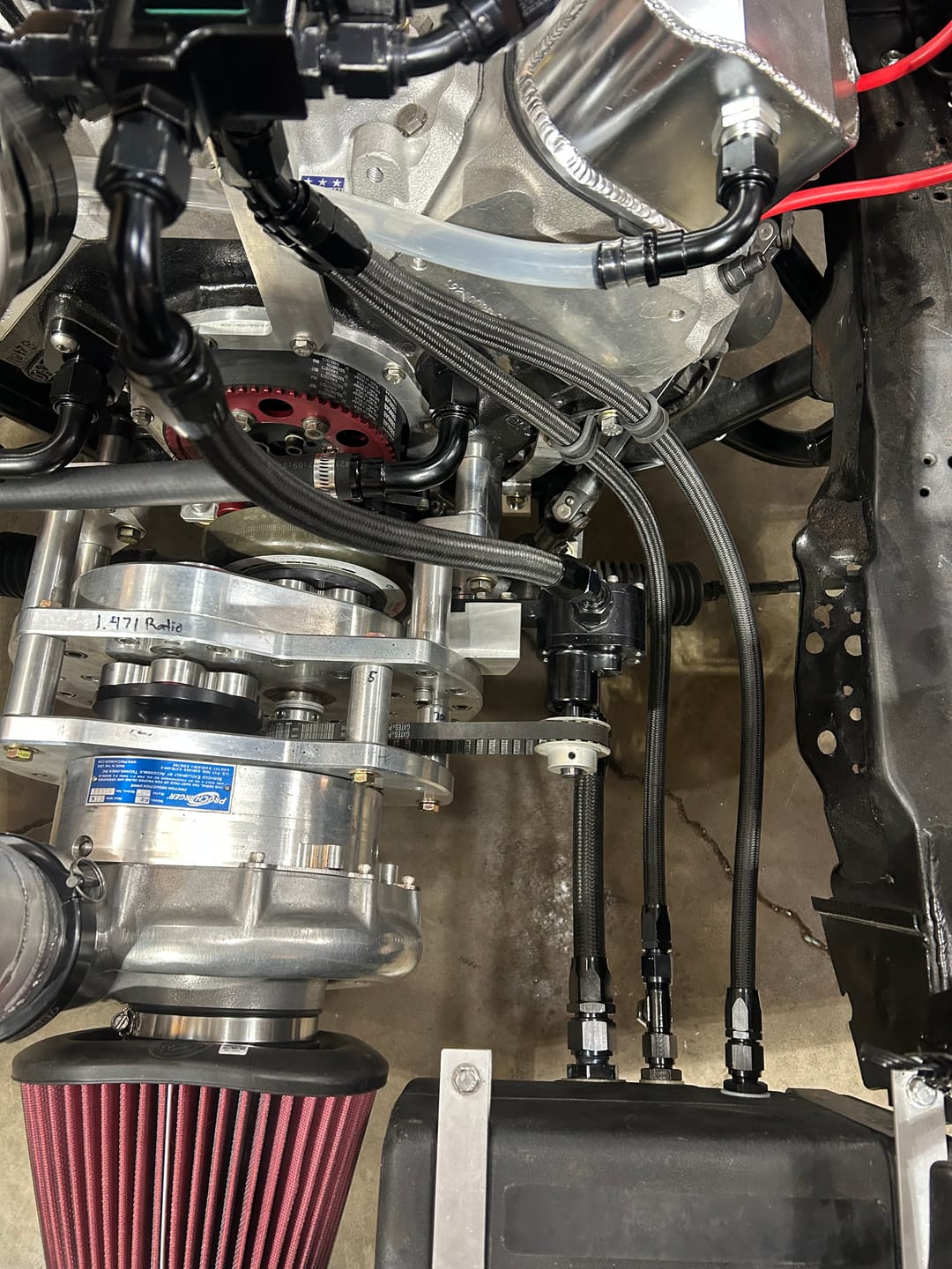 Customer photo review of Fragola -8 AN Fuel Cell Bulkhead 483108-BL