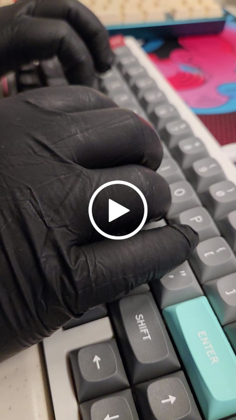 Customer video review of KEYGEEK Y2 LINEAR SWITCH FACTORY LUBED (10PCS)