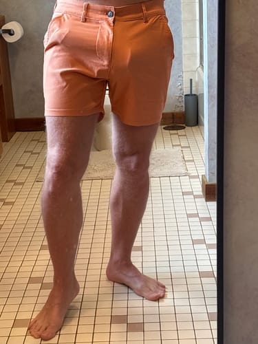 Customer photo review of Ultra-Stretch 5" Chino Shorts - Green