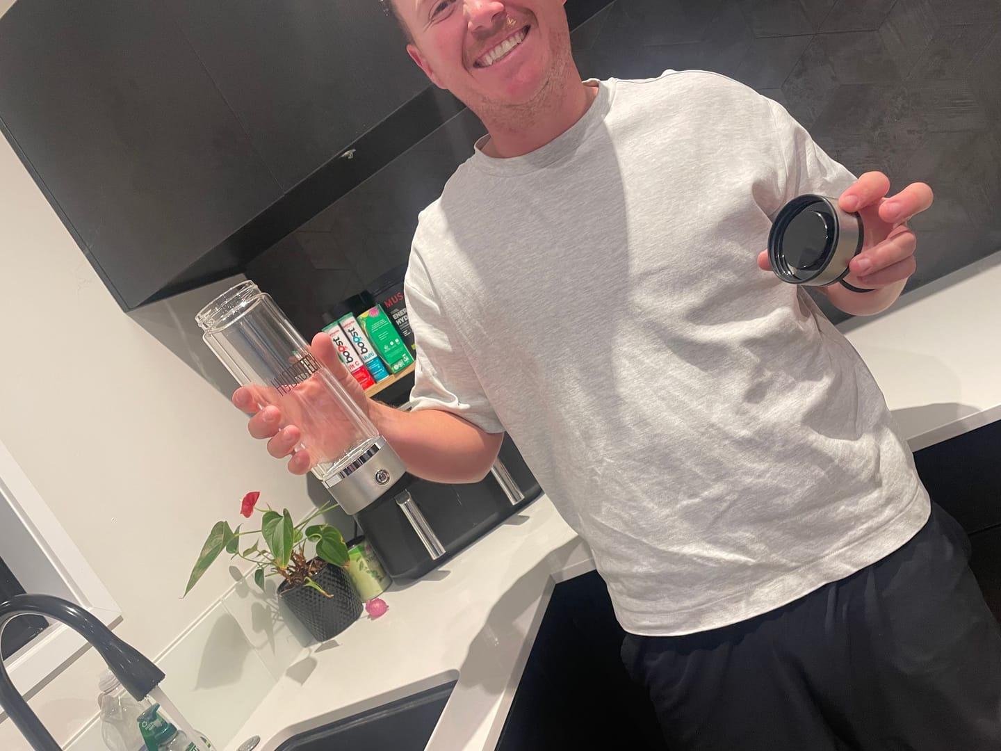 Customer photo review of Hydrogen Water Bottle