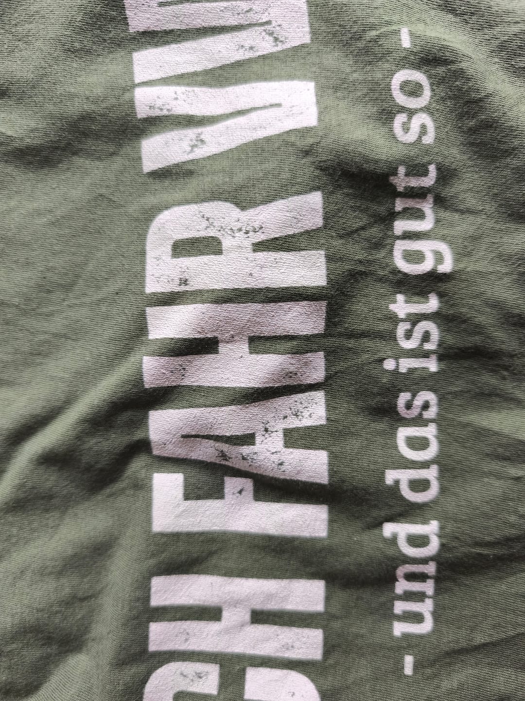 Customer photo review of Ich fahr VW T-Shirt