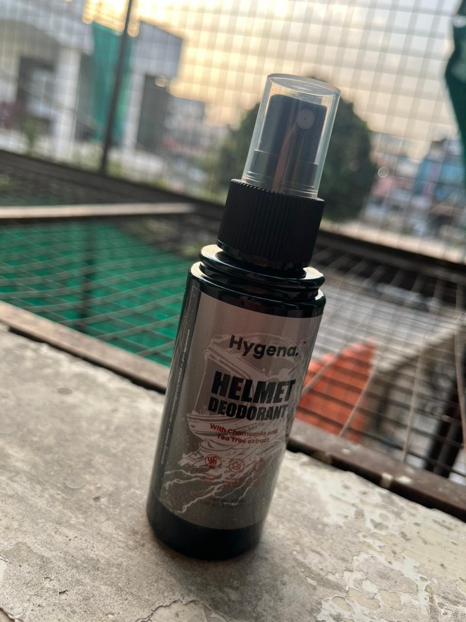 Customer photo review of Helmet Deodarant | 100 ml
