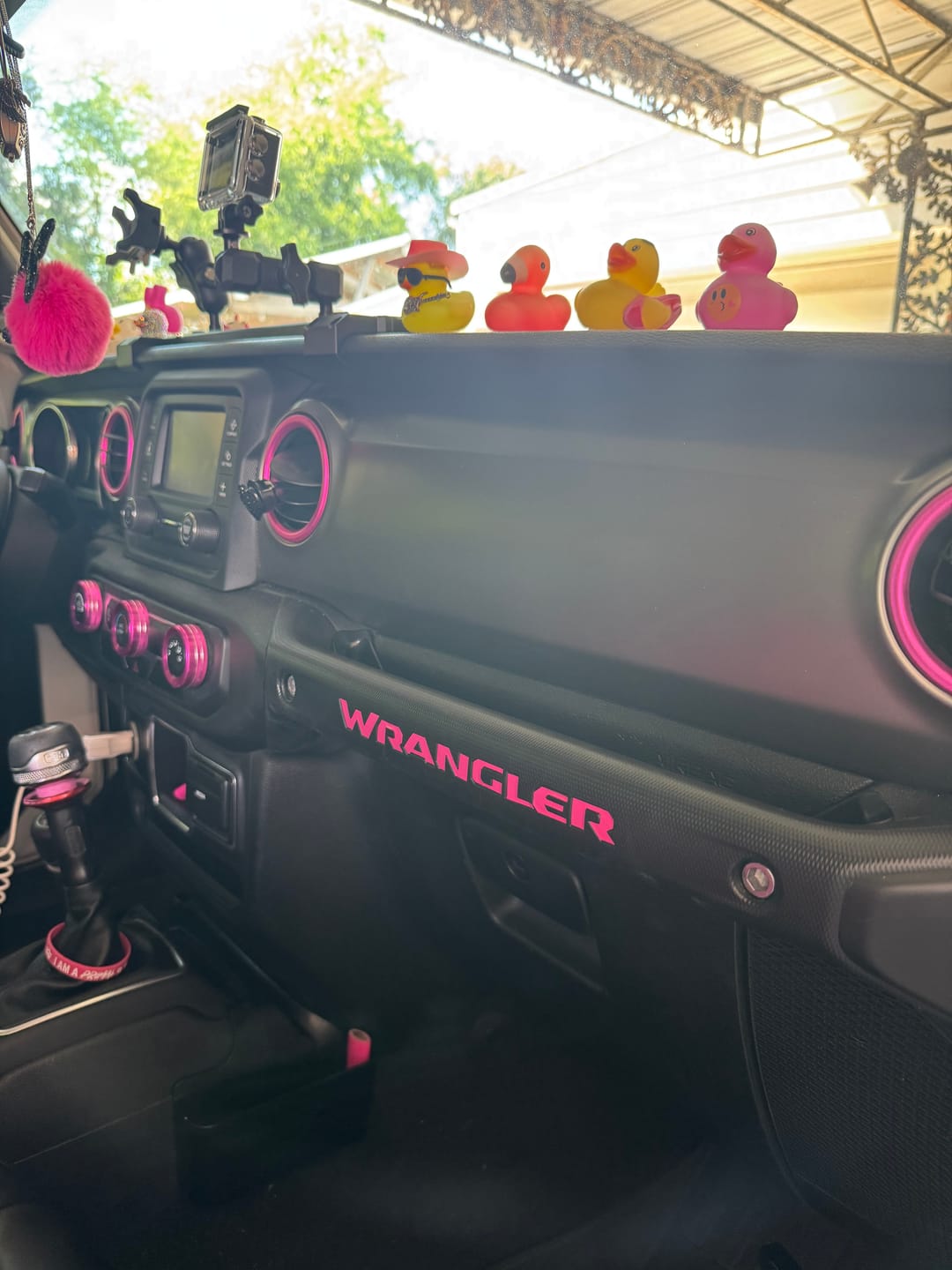 Customer photo review of WRANGLER Grab Bar Inlay Decal | Fits Wrangler JL