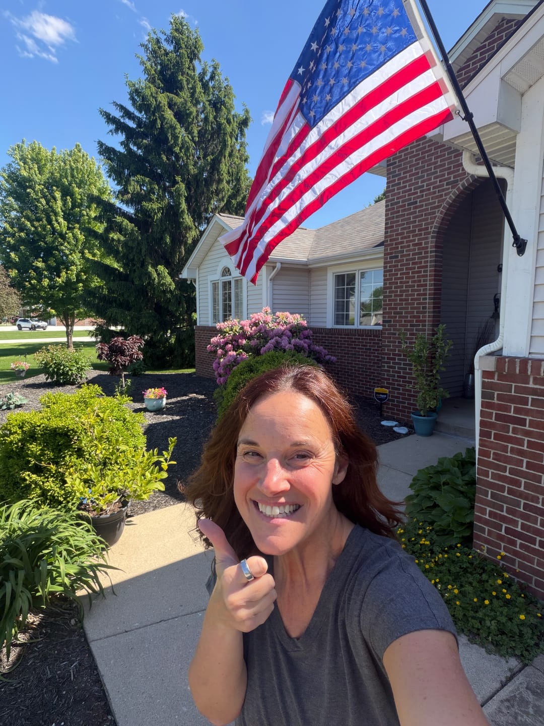 Customer photo review of Classroom Initiative 3' x 5 ' American Flag