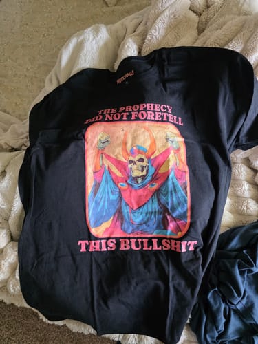 Customer photo review of Prophecy Failed T-Shirt