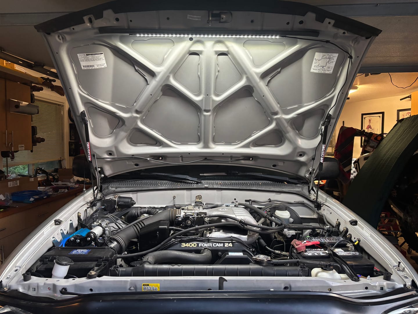 Customer photo review of Engine Bay LED Light Kit Universal Automatic On/Off
