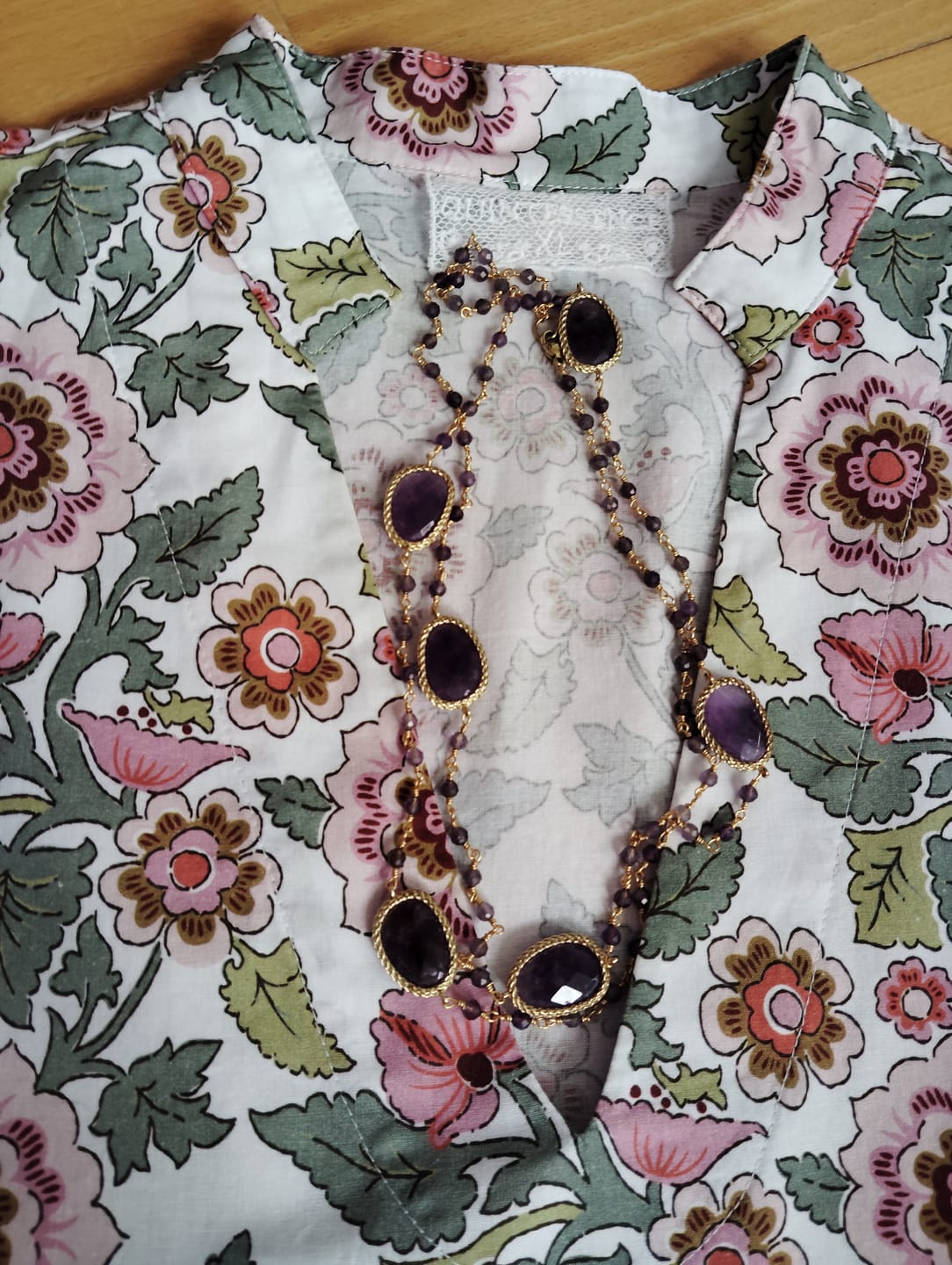 Customer photo review of Blouse Madeleine – Coton Roseraie Sauvage