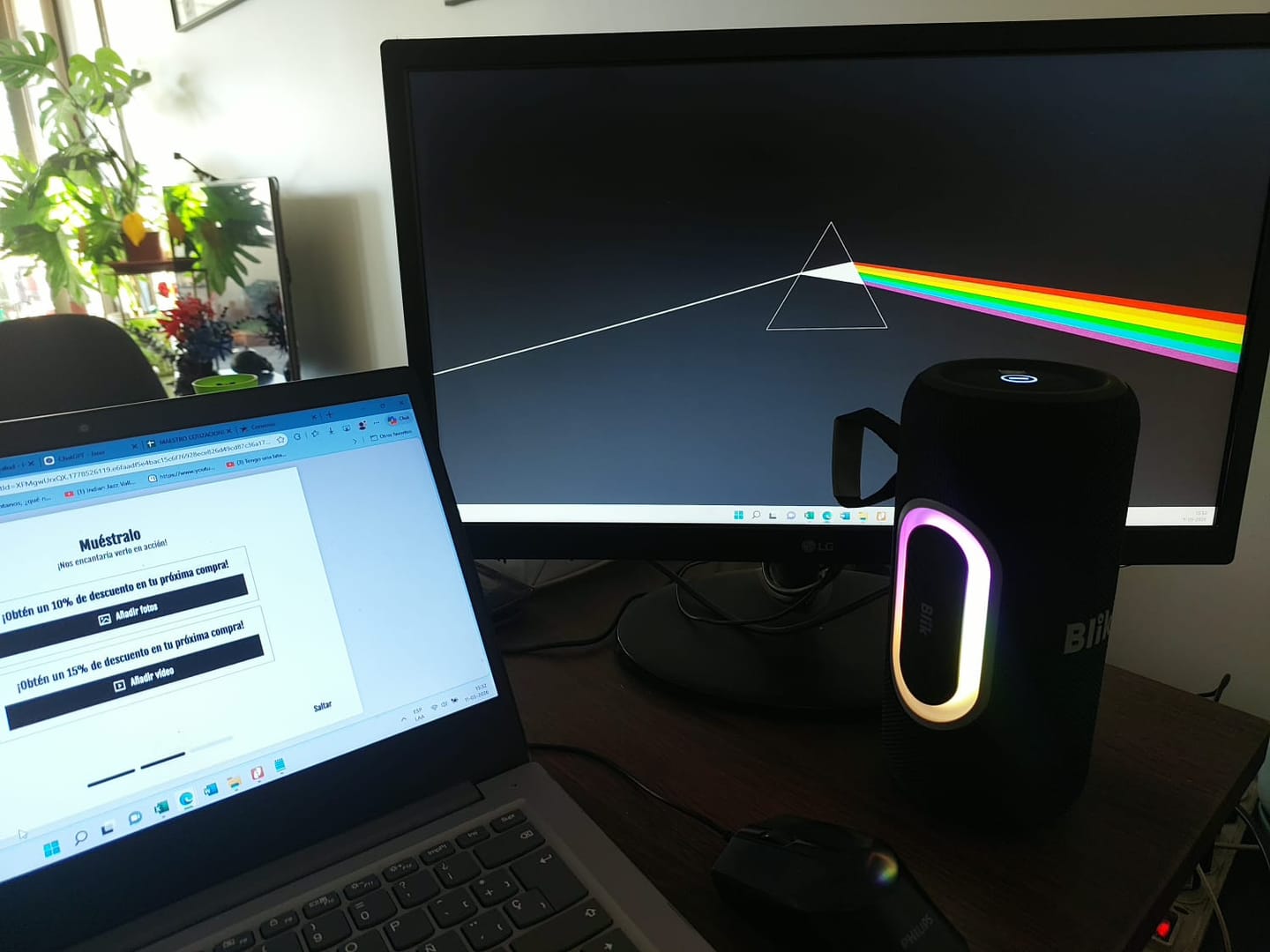 Customer photo review of Parlante Bluetooth Portátil Blik Hypebass40 40W IPX5 8 Hrs