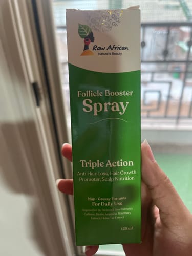 Customer photo review of Follicle Booster Redensyl Daily Spray