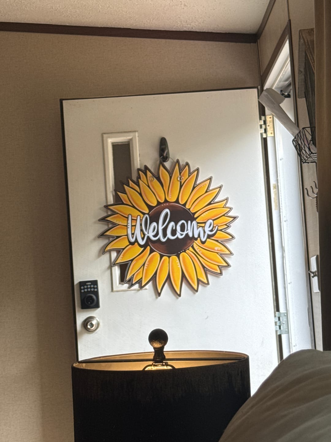 Customer photo review of Welcome Sunflower Door Hanger