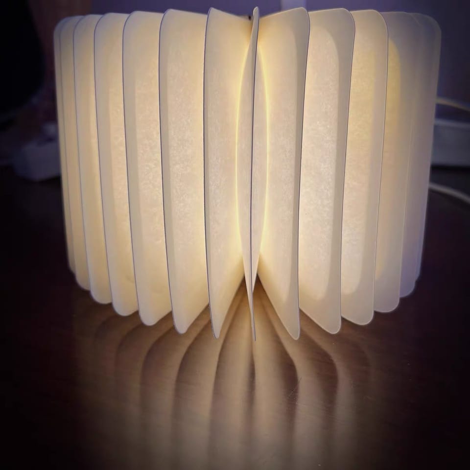 Customer photo review of Book lamp
