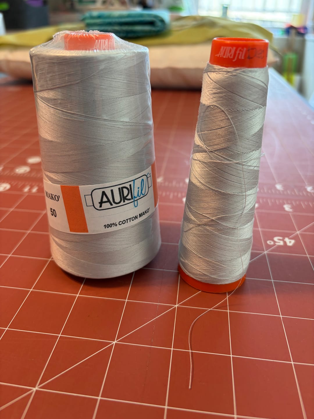 Customer photo review of Aurifil 50wt Mako Cotton Thread (6452yds)