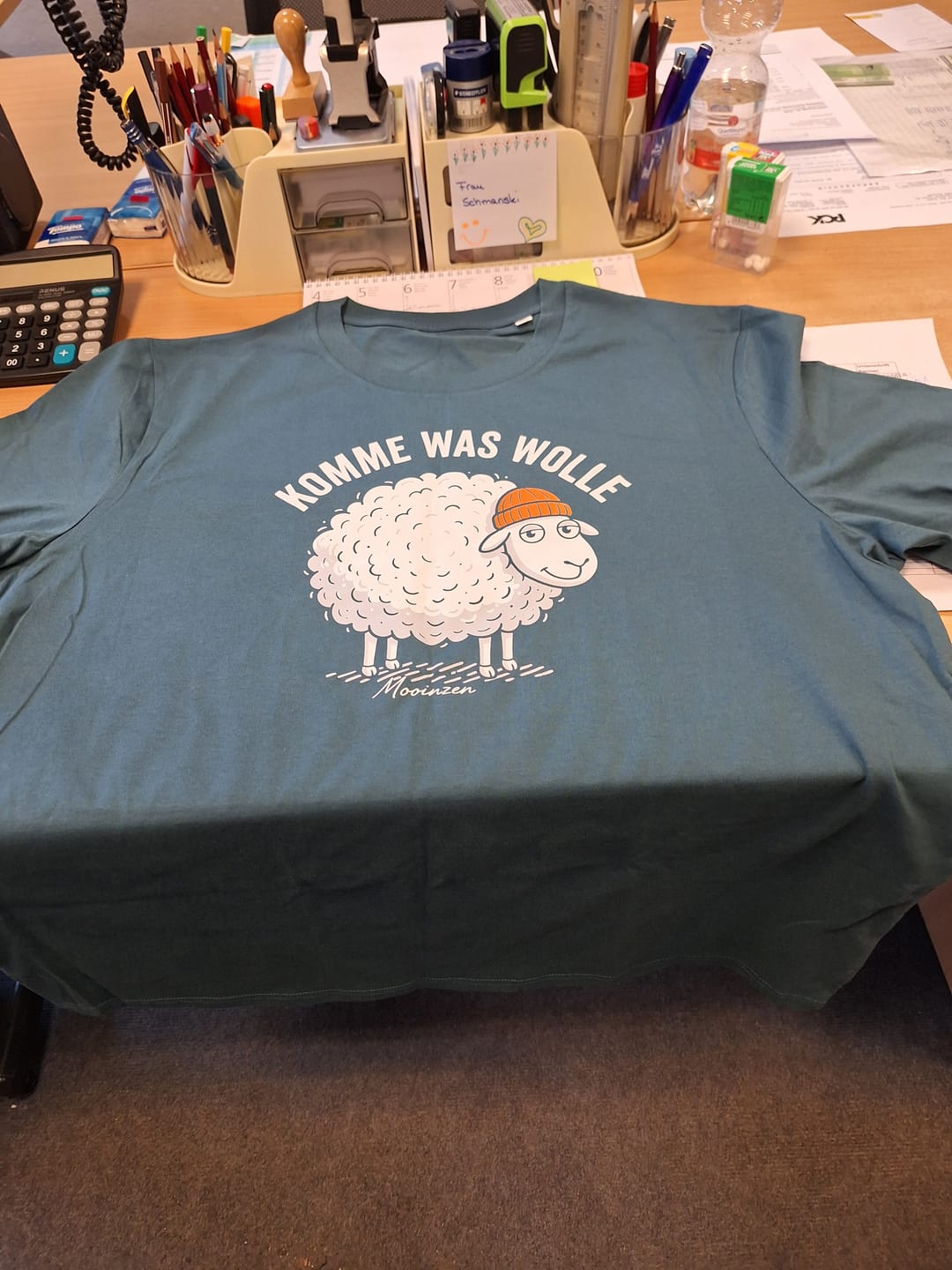 Customer photo review of Komme was wolle   · Herren Premium Bio T-Shirt